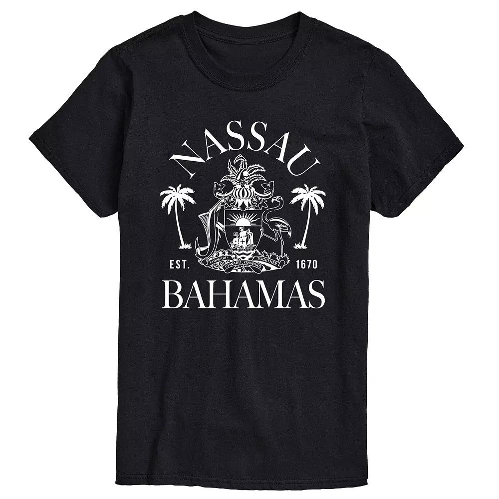 Men's Nassau Bahamas Crest Graphic Tee,  Product Image