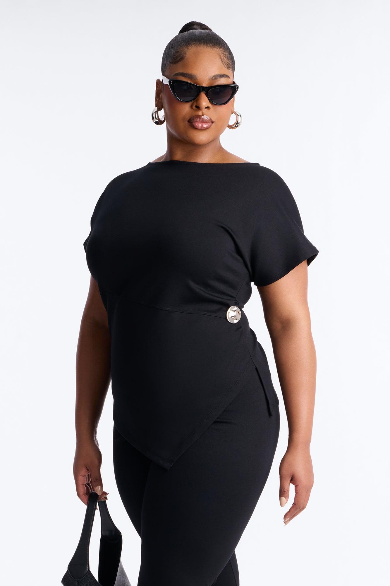 Raye Ponte Capri Set - Black Female Product Image