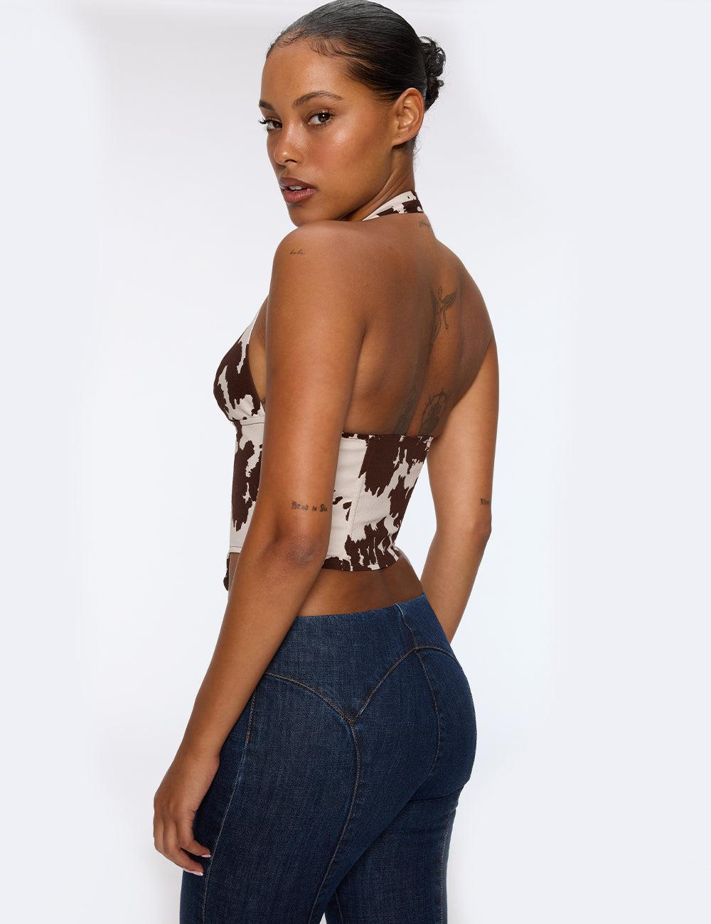 MARA CORSET - COW PRINT Product Image