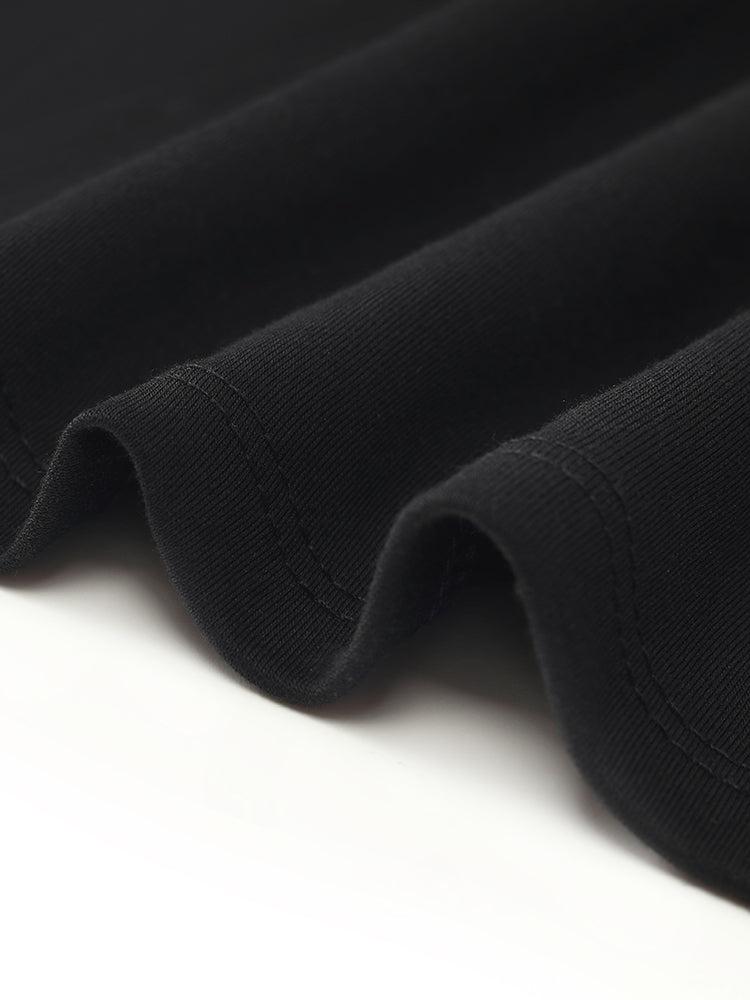 Asymmetrical Slim Spaghetti Strap Dress With Detachable Chest Pads Product Image