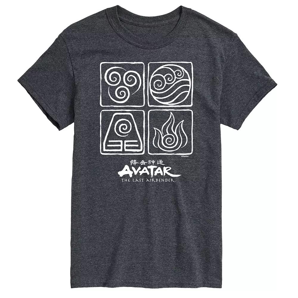 Big & Tall Avatar The Last Airbender Four Elements Graphic Tee, Men's,  Product Image