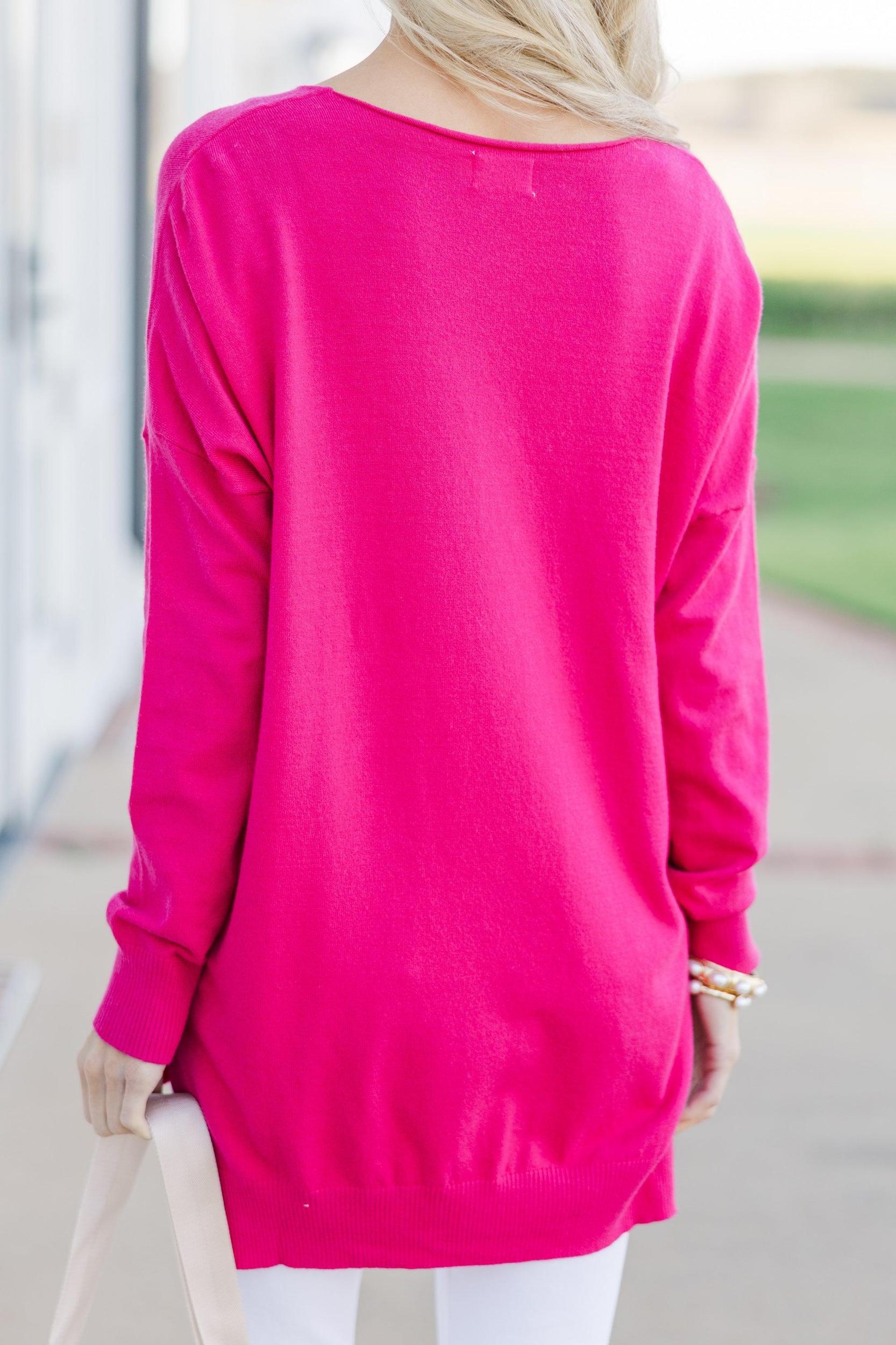 Get To Know You Fuchsia Pink Tunic Female Product Image