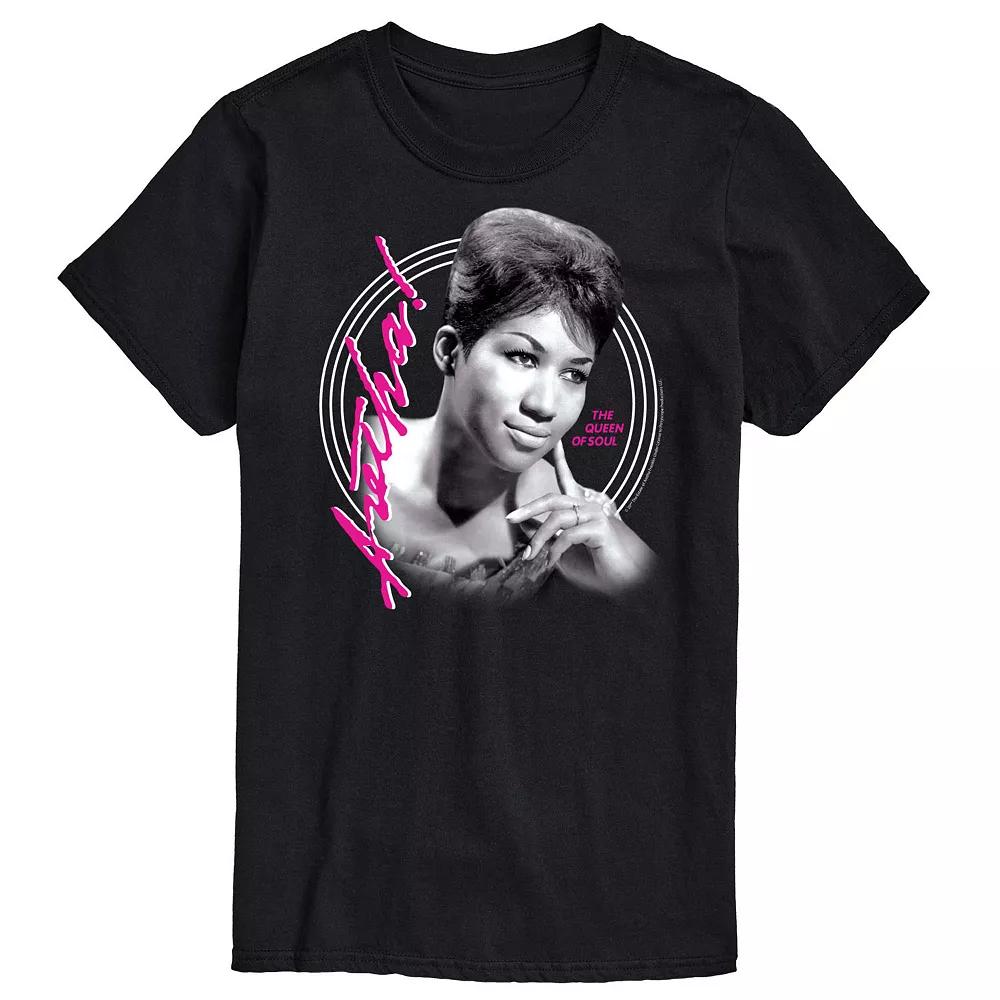 Big & Tall Aretha Franklin Queen Of Soul Tee, Men's,  Product Image