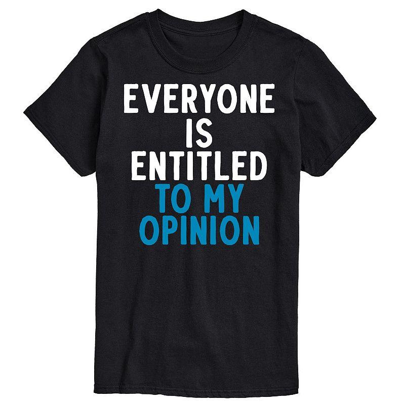 Big & Tall "Everyone Is Entitled" Graphic Tee, Men's,  Product Image