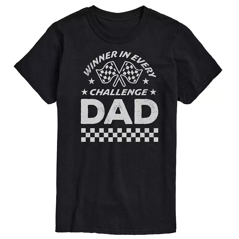 Big & Tall Winner In Every Challenge Dad Graphic Tee, Mens Product Image