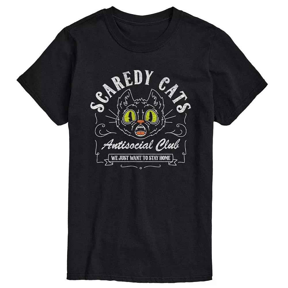 Big & Tall Scaredy Cats Tee, Men's,  Product Image