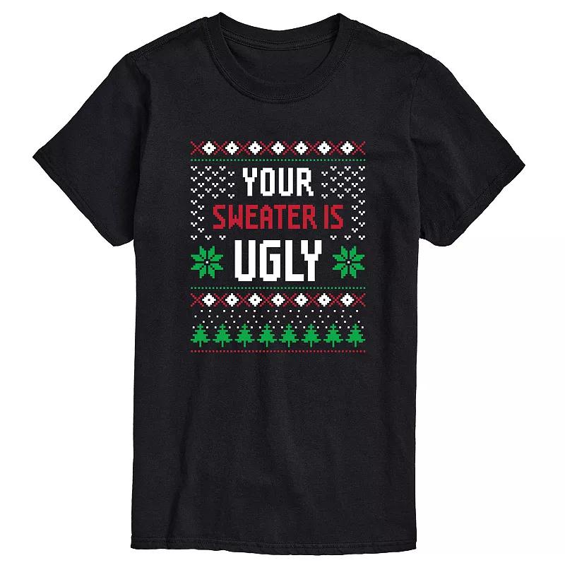Big & Tall Your Sweater is Ugly Tee, Men's,  Product Image