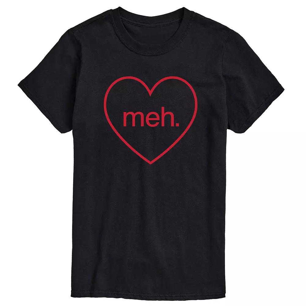 Men's Meh Heart Tee,  Product Image