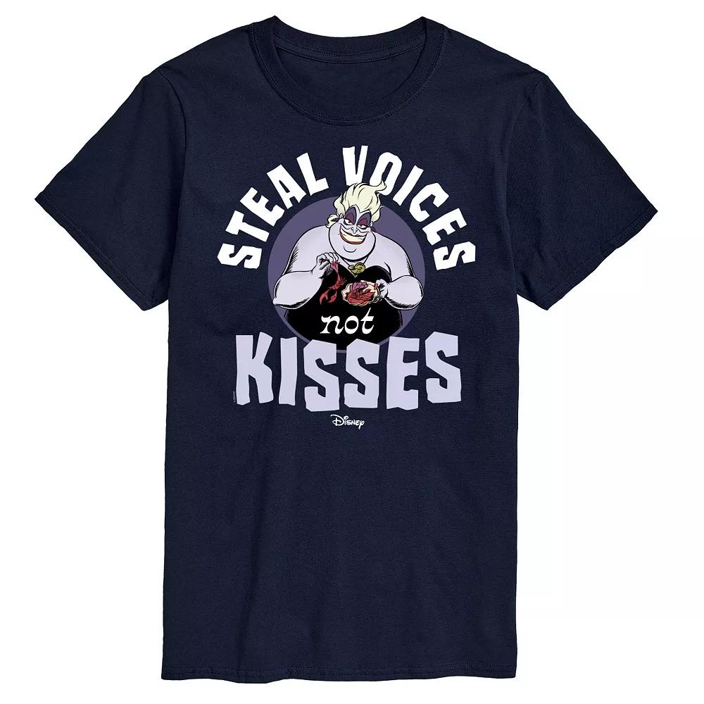 Disney Villains Men's Ursula Steal Voices Not Kisses Graphic Tee,  Product Image