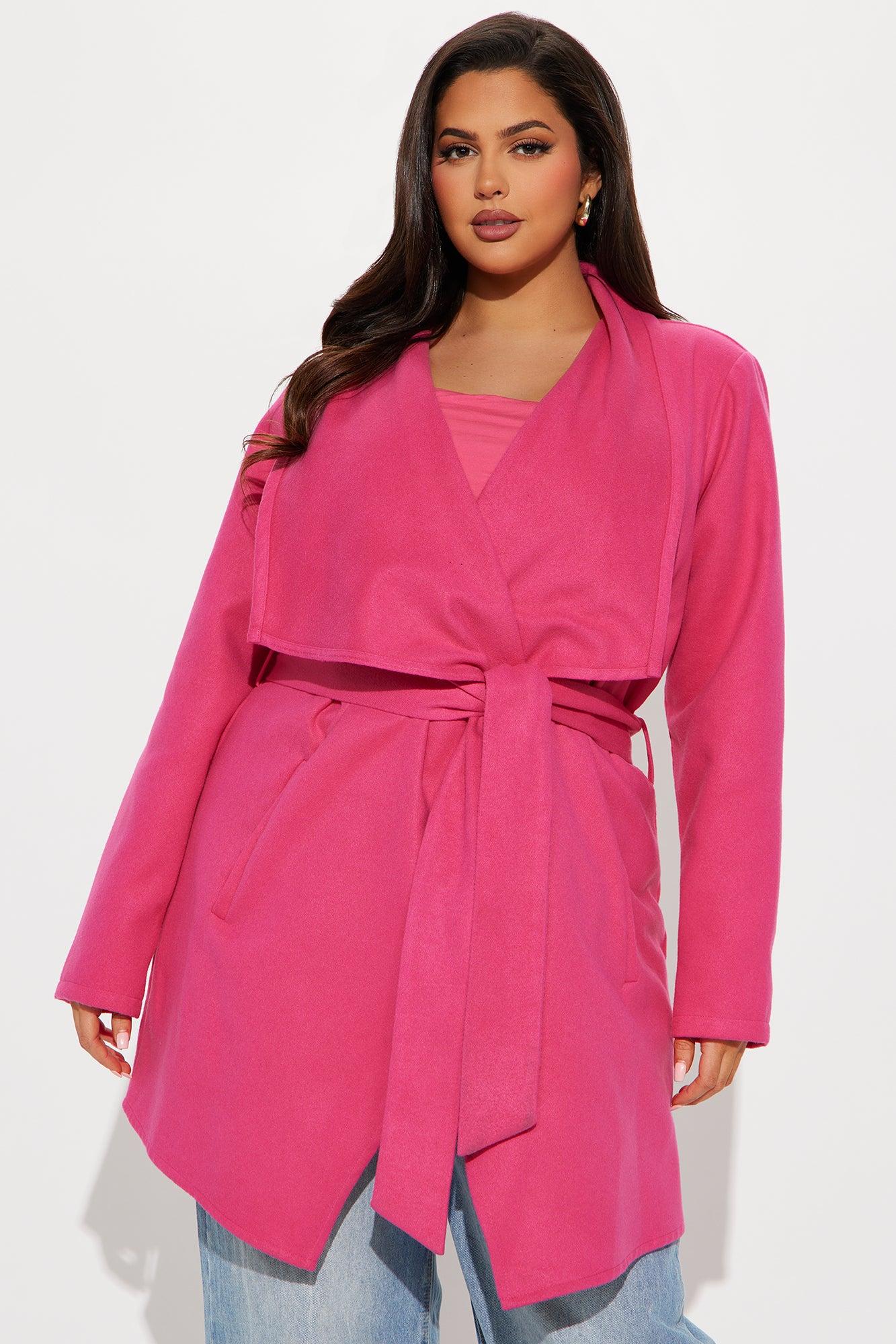 Manhattan Coat - Fuchsia Product Image