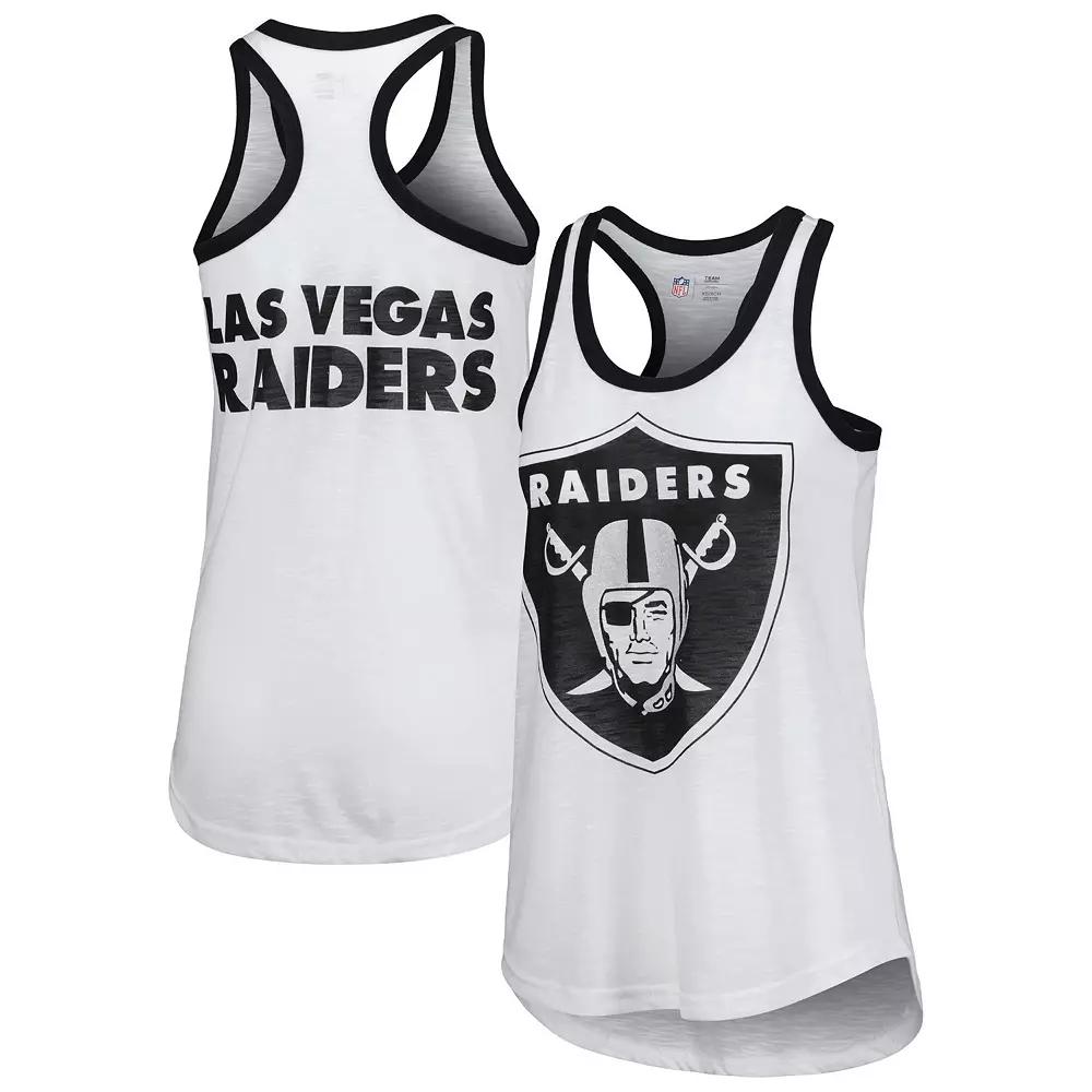 Women's G-III 4Her by Carl Banks White Las Vegas Raiders Tater Tank Top,  Product Image