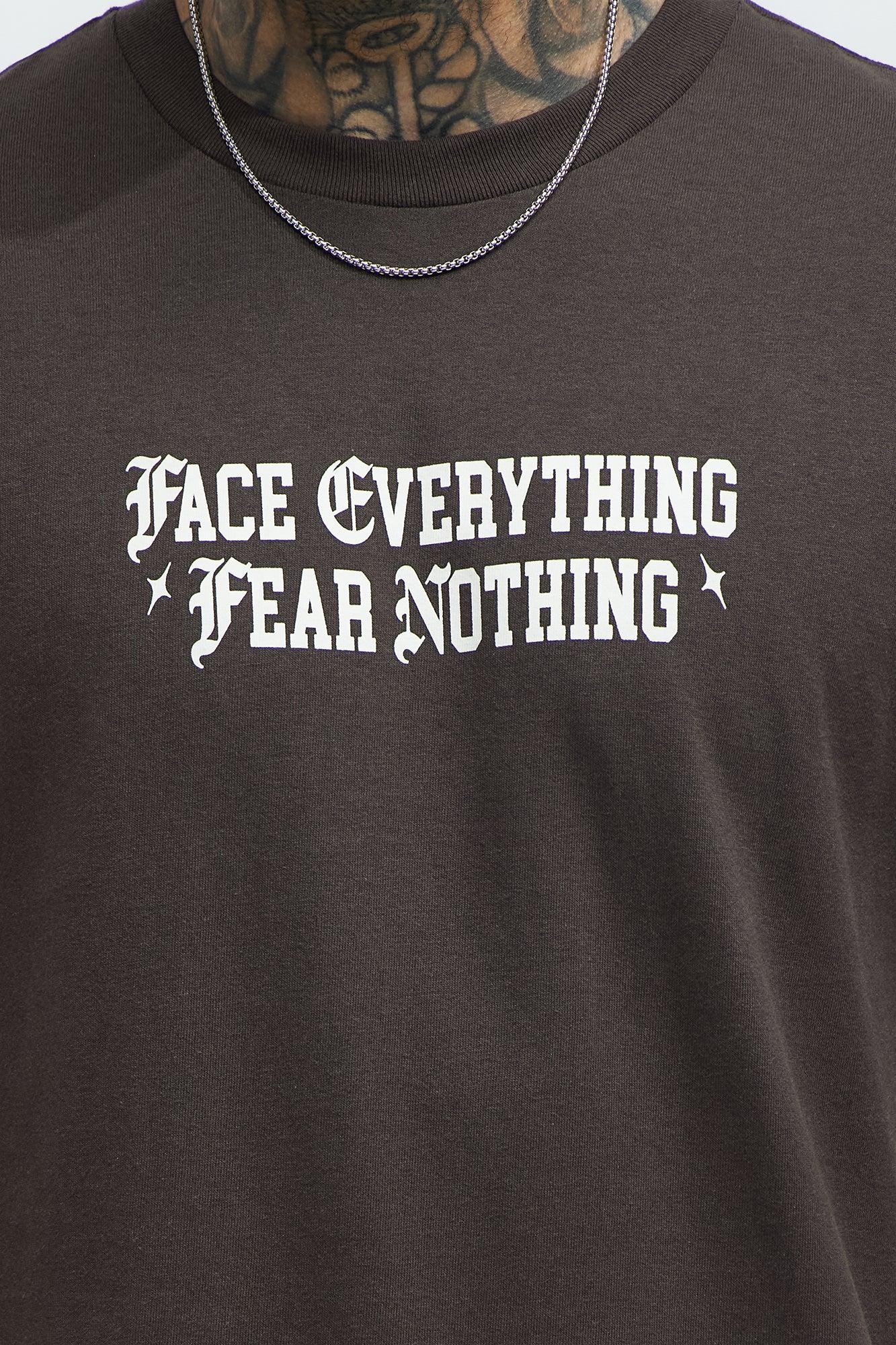 Face Everything Short Sleeve Tee - Brown Product Image