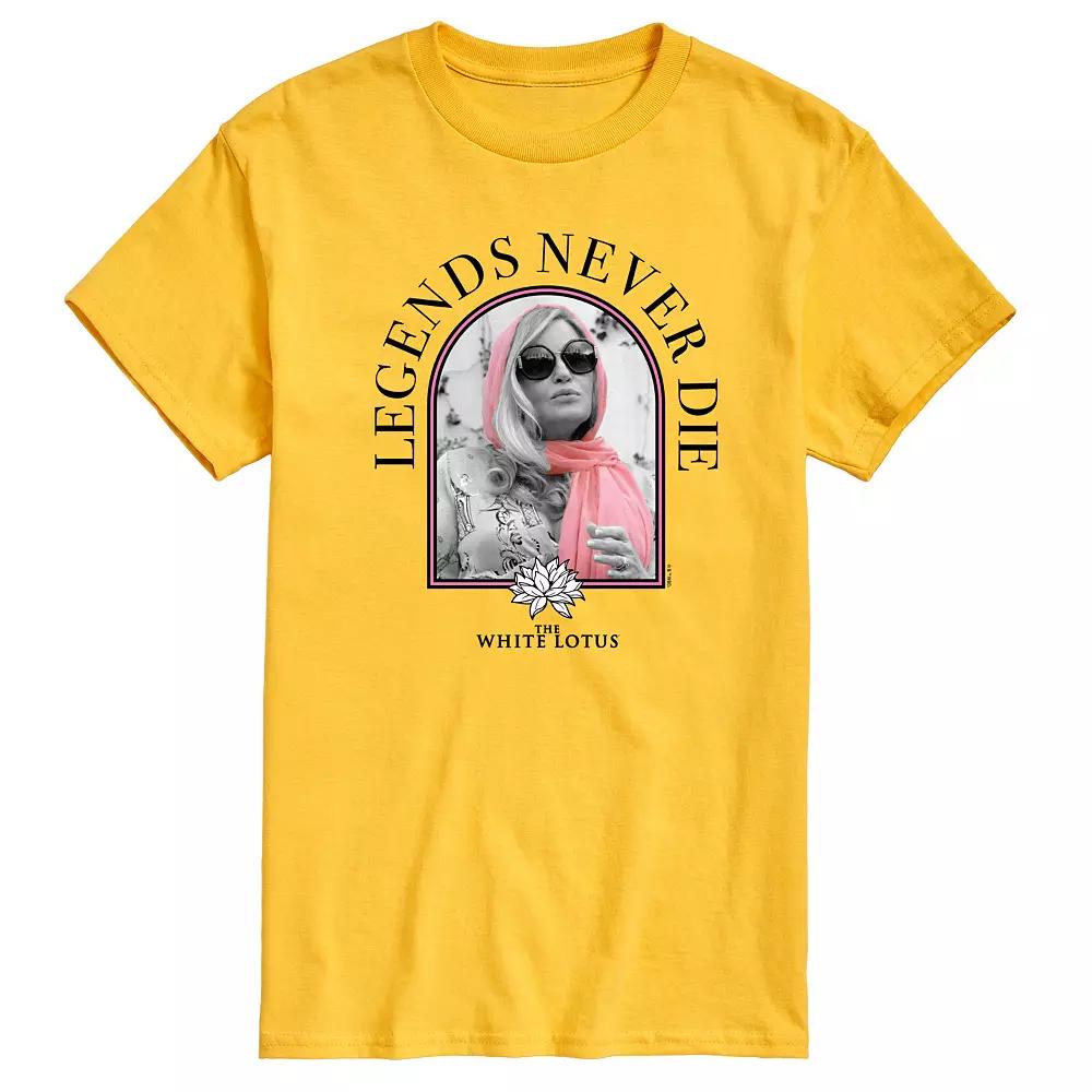 Men's White Lotus Legends Never Die Graphic Tee,  Product Image