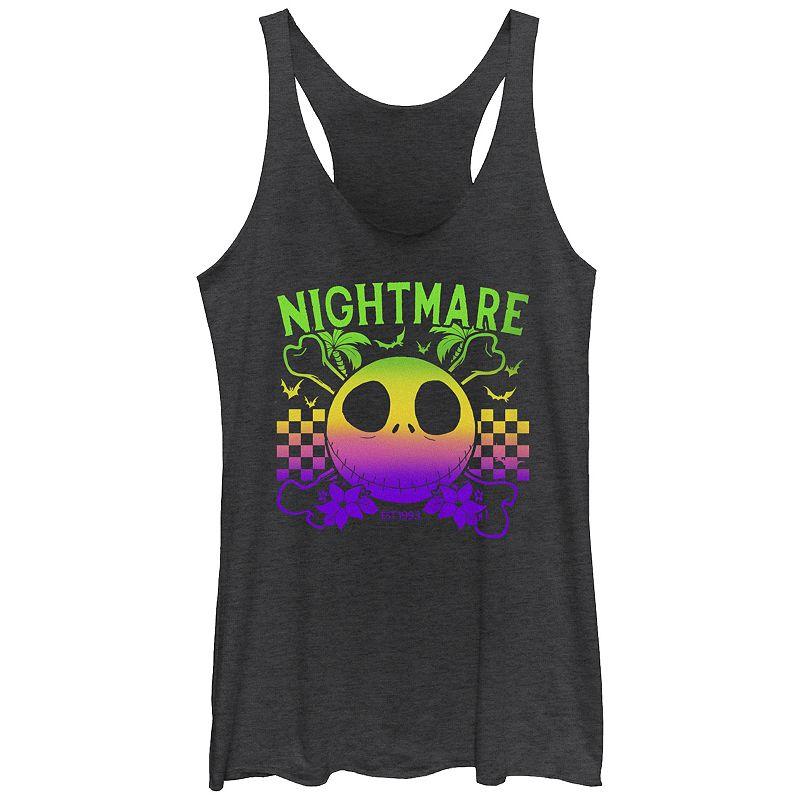 Disney's The Nightmare Before Christmas Jack Skellington Pirate Themed Juniors' Racerback Tank Top, Girl's,  Product Image