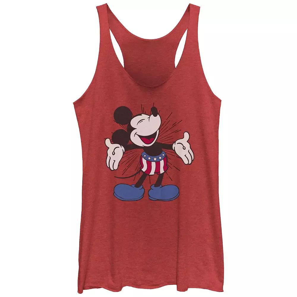 Disney's Mickey and Friends Juniors' Let's Trick Or Treat Rackerback Graphic Tank, Women's,  Product Image