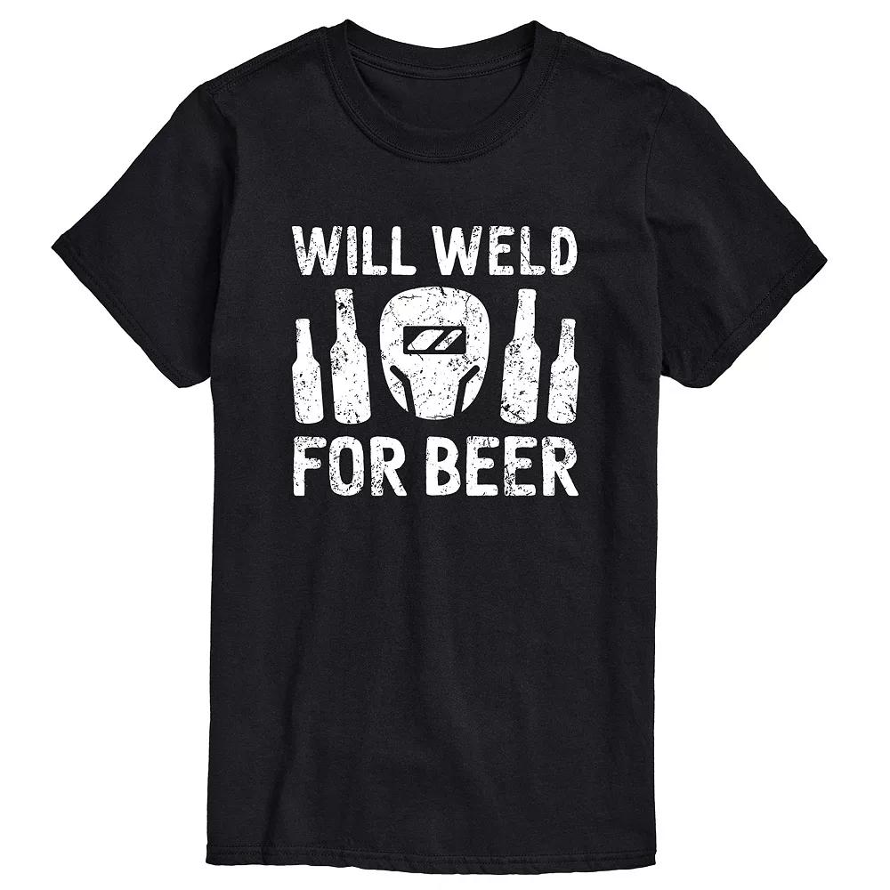 Men's Will Weld For Beer Tee,  Product Image