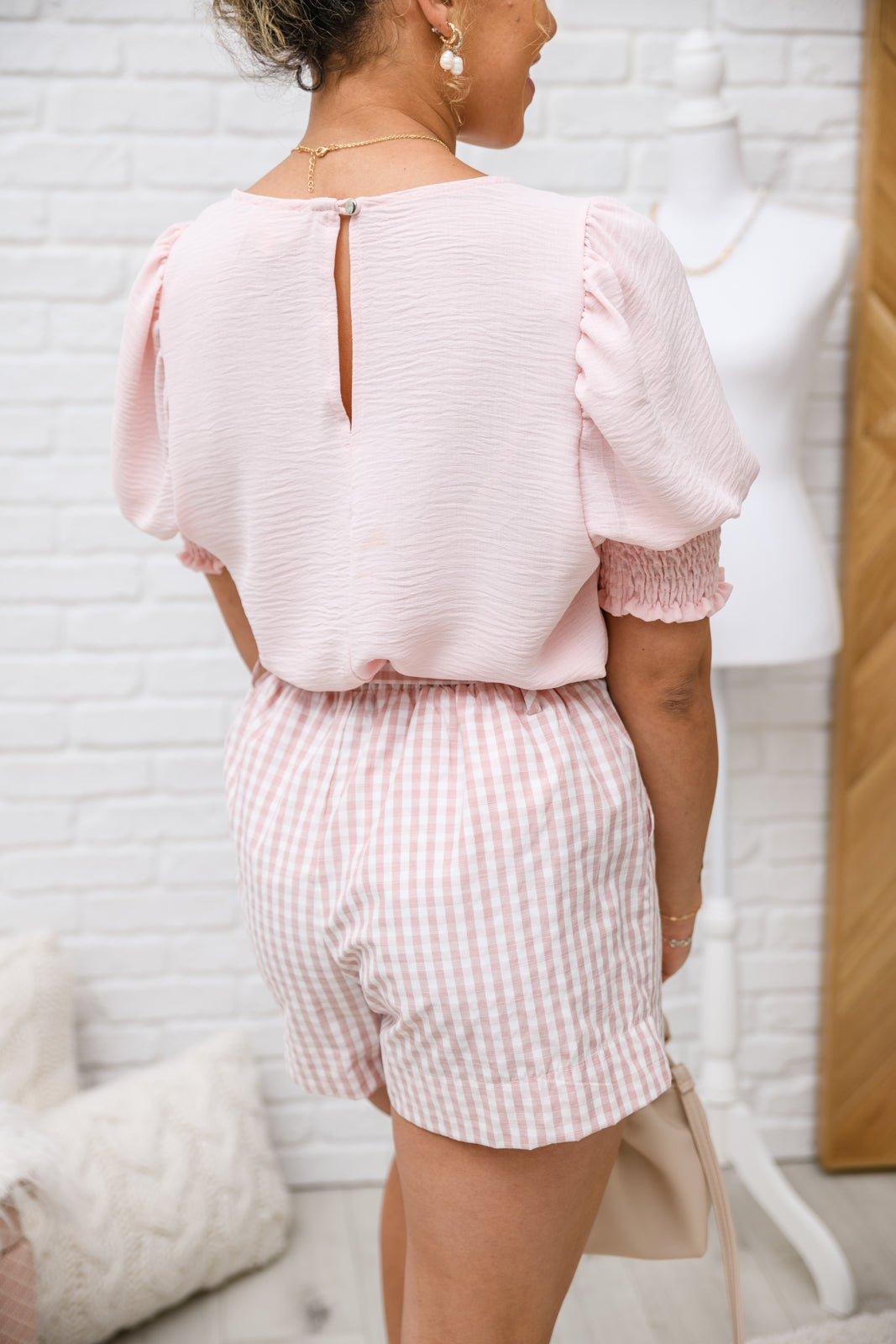Prim & Pretty Gingham Tie Shorts (Online Exclusive) Product Image
