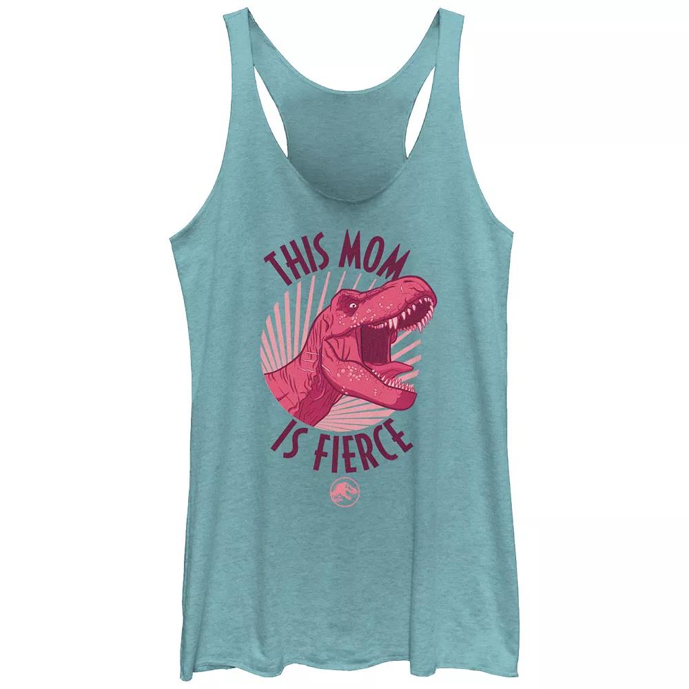 Disney's Lilo & Stitch Looking At The Moon Juniors' Tri-Blend Racerback Tank Top, Girl's,  Product Image