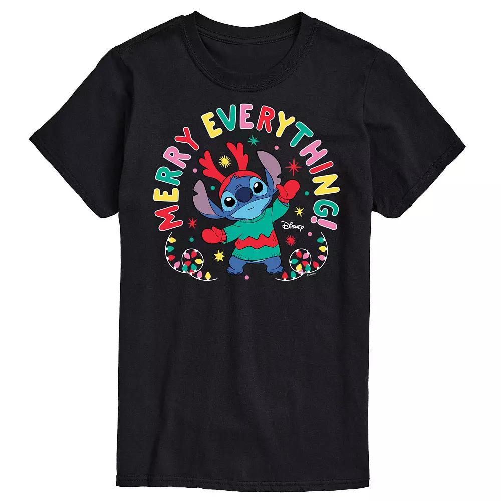 Disney's Lilo & Stitch Big & Tall Merry Everything Graphic Tee, Men's,  Product Image