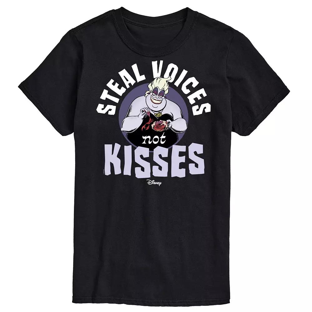 Disney Villains Men's Ursula Steal Voices Not Kisses Graphic Tee,  Product Image