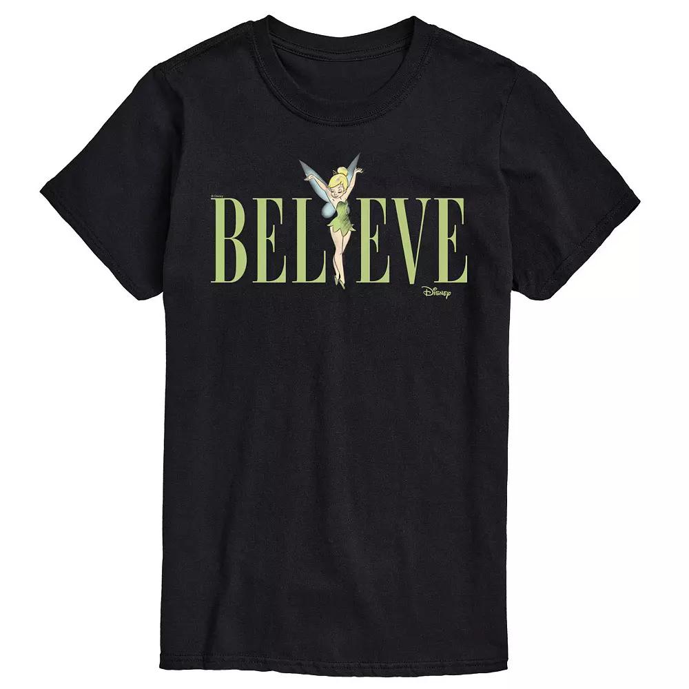Disney's Tinker Bell Big & Tall Believe Graphic Tee, Men's,  Product Image