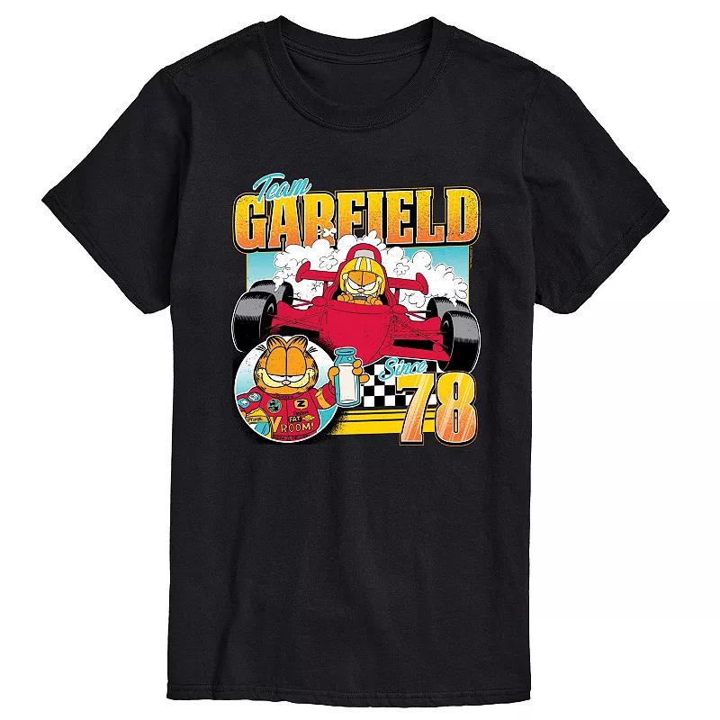 Big & Tall Garfield Racing Team Garfield Graphic Tee, Men's,  Product Image