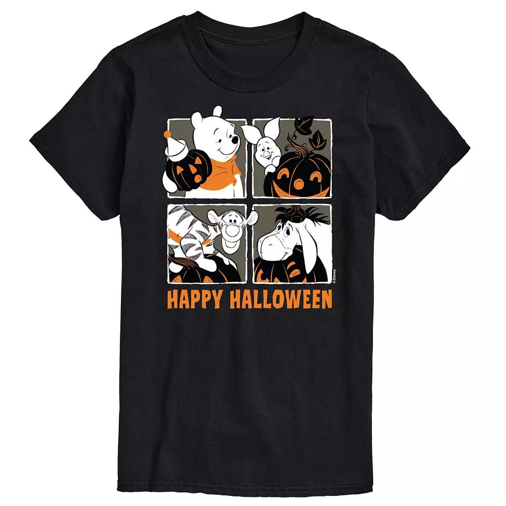 Disney's Winnie The Pooh Big & Tall Character Boxes Happy Halloween Graphic Tee, Men's,  Product Image