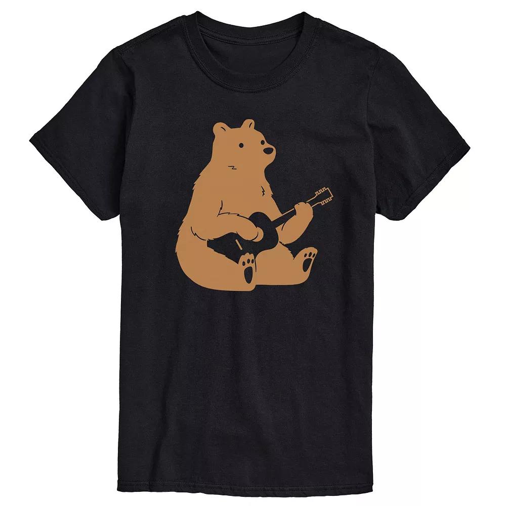 Men's Bear Playing Guitar Tee,  Product Image
