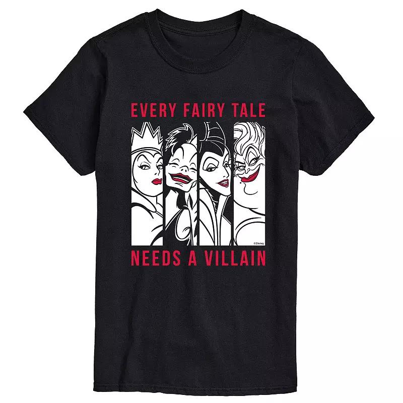 Disney Villains Men's Every Fairy Tale Needs a Villain Graphic Tee,  Product Image