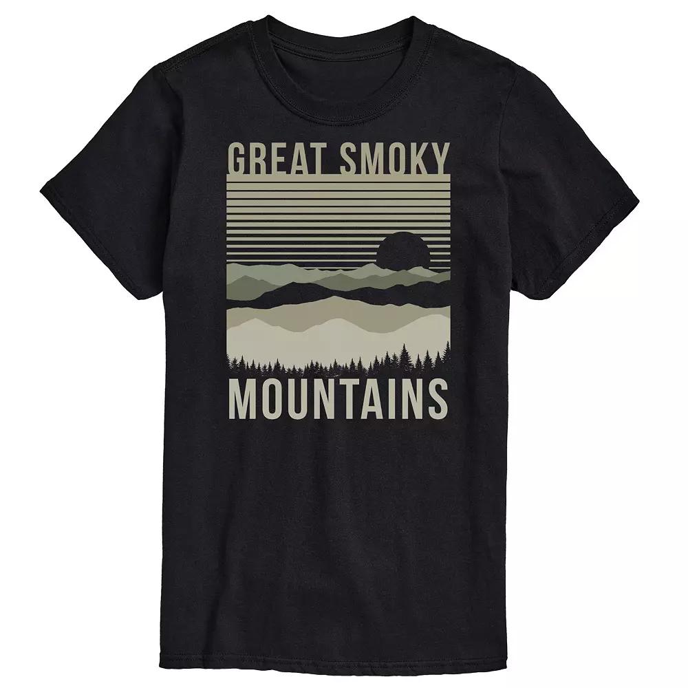Big & Tall Great Smoky Mountains Tee, Men's,  Product Image