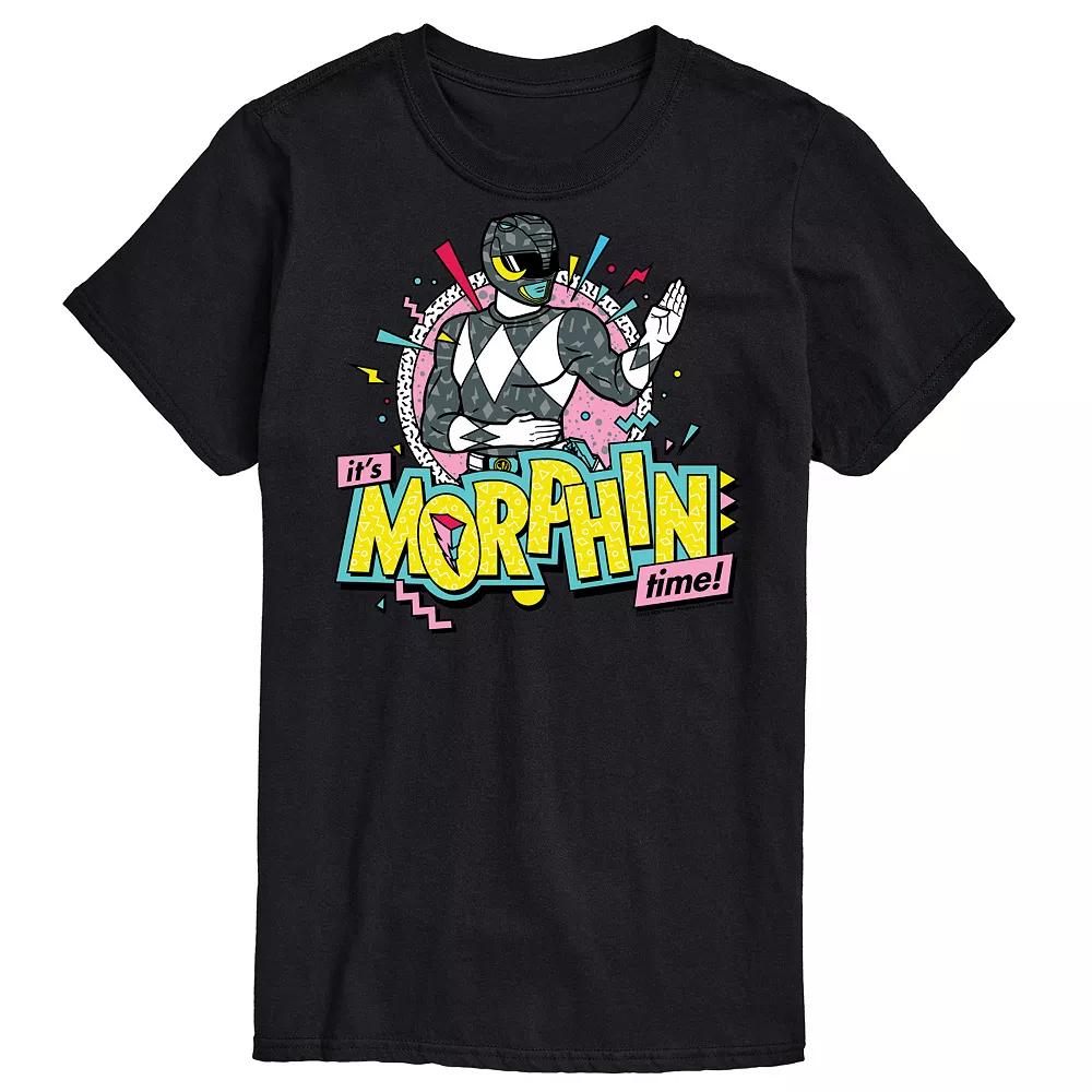 Men's Power Rangers Morphin Time Blue Graphic Tee,  Product Image