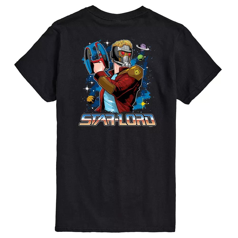 Big & Tall Guardians Of The Galaxy Star-Lord Galaxy Retro Graphic Tee, Men's,  Product Image