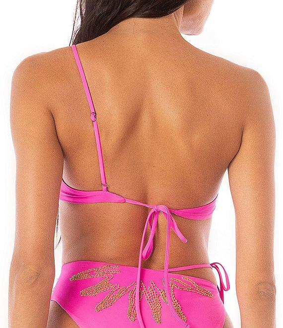 Maaji Orion Caramel Sun Beaded High Waisted Swim Bottom Product Image