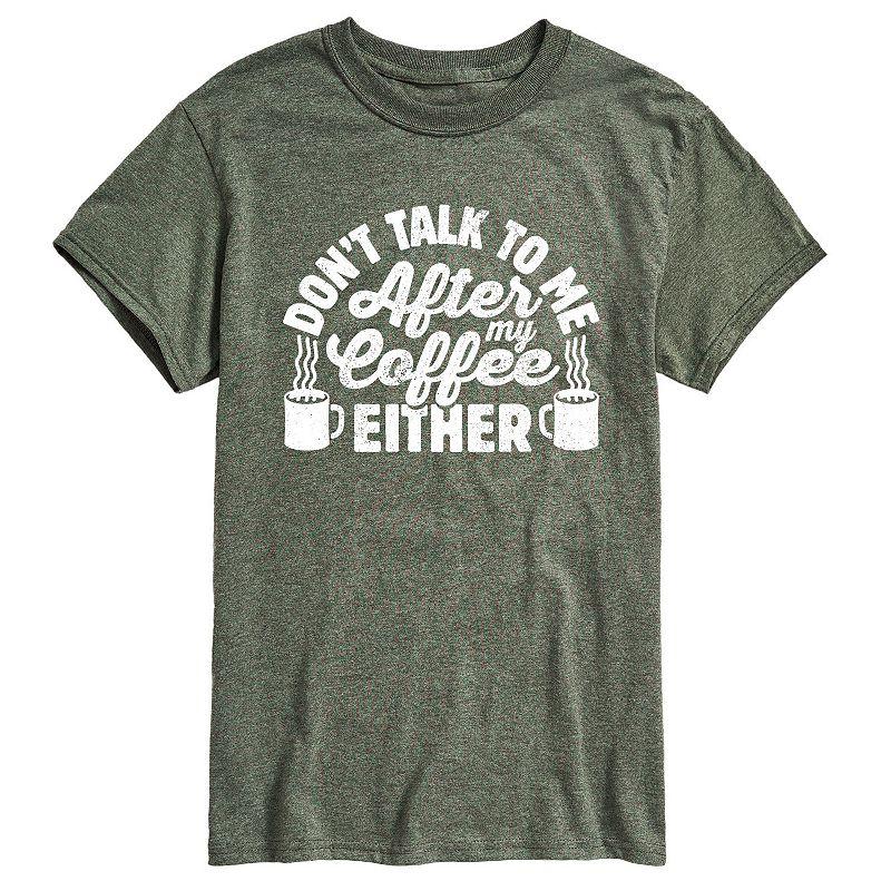 Men's Don't Talk To Me Coffee Tee,  Product Image