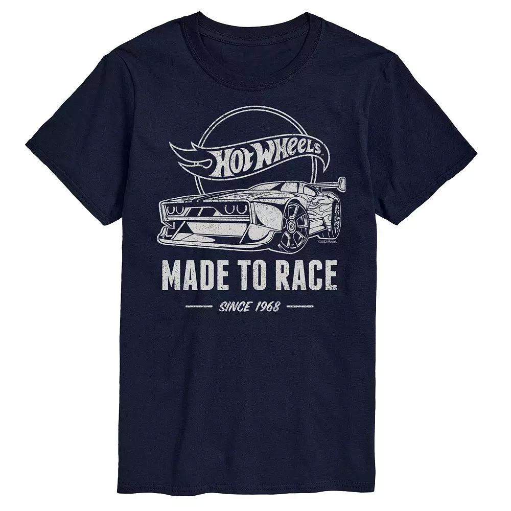 Big & Tall Hot Wheels Made To Race Graphic Tee, Men's,  Product Image