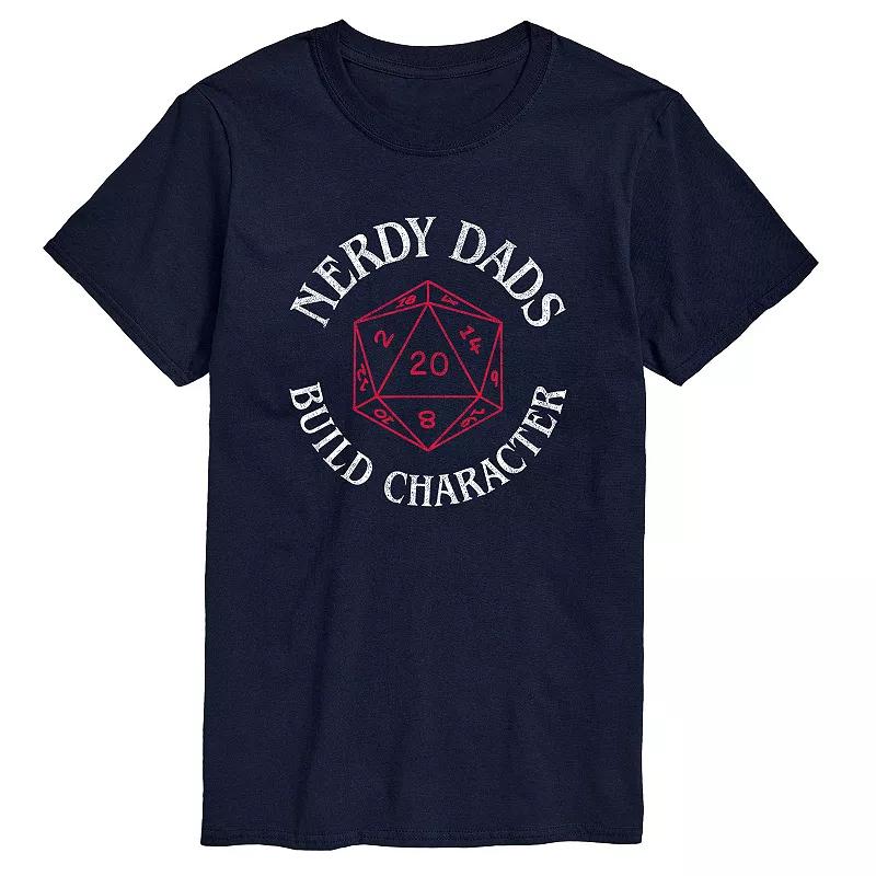 Big & Tall "Nerdy Dads Build Character" D20 Graphic Tee, Men's,  Product Image