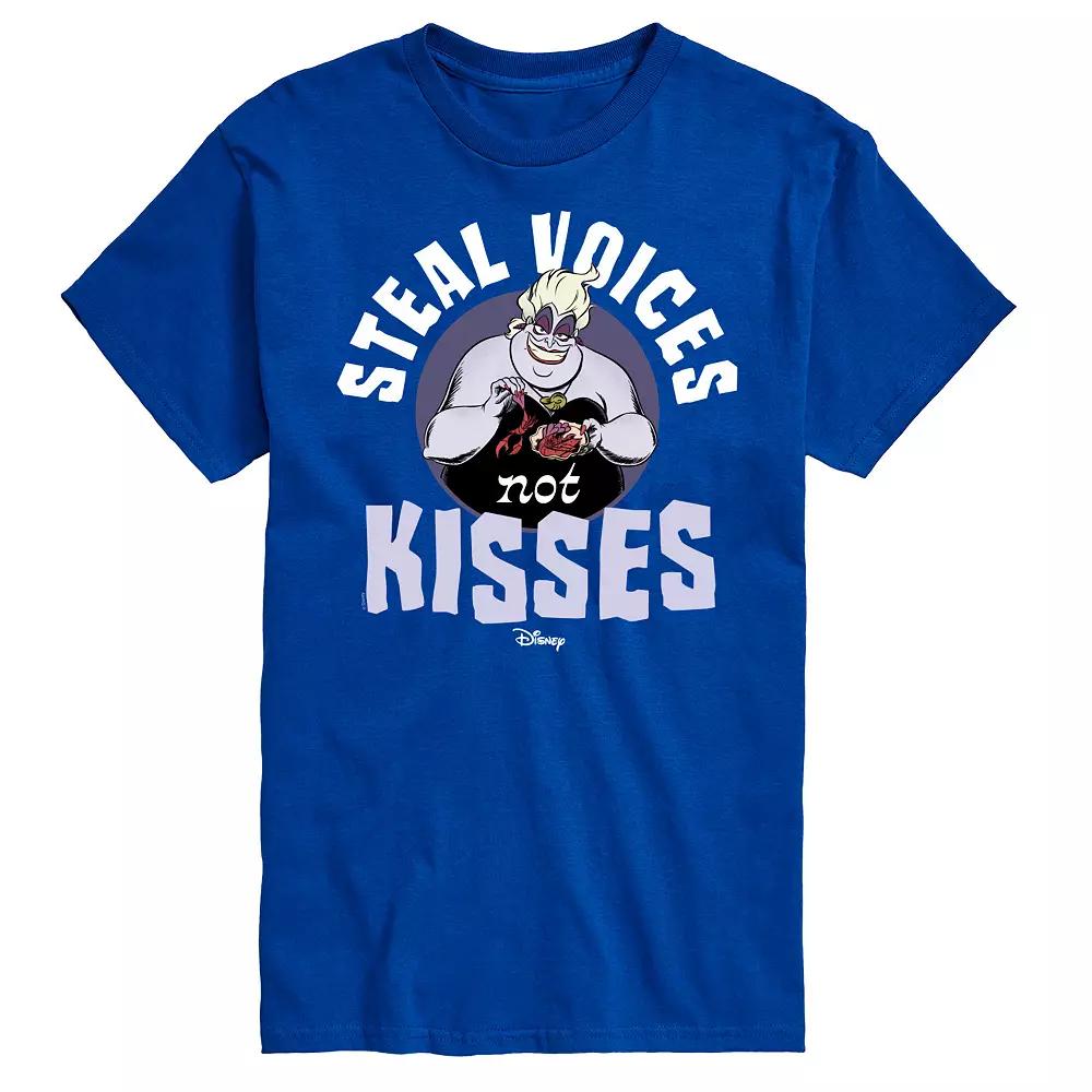 Disney Villains Men's Ursula Steal Voices Not Kisses Graphic Tee,  Product Image