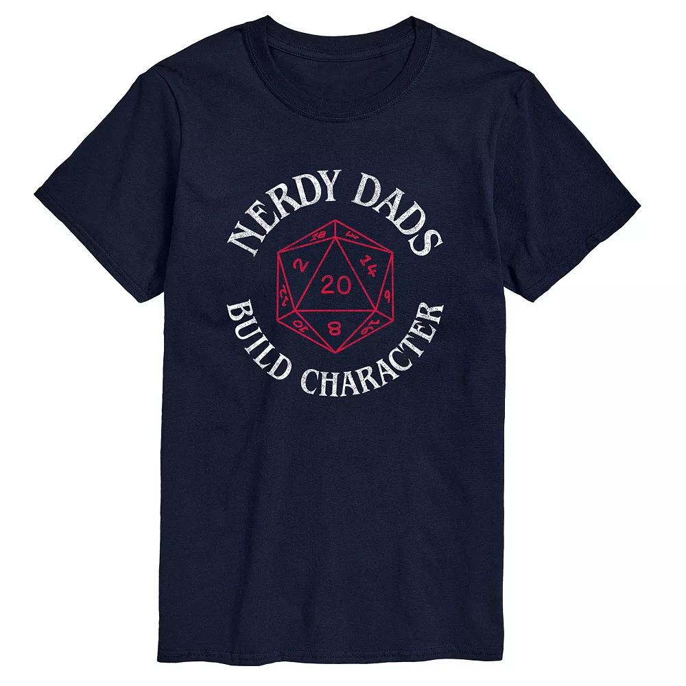 Big & Tall "Nerdy Dads Build Character" D20 Graphic Tee, Men's,  Product Image