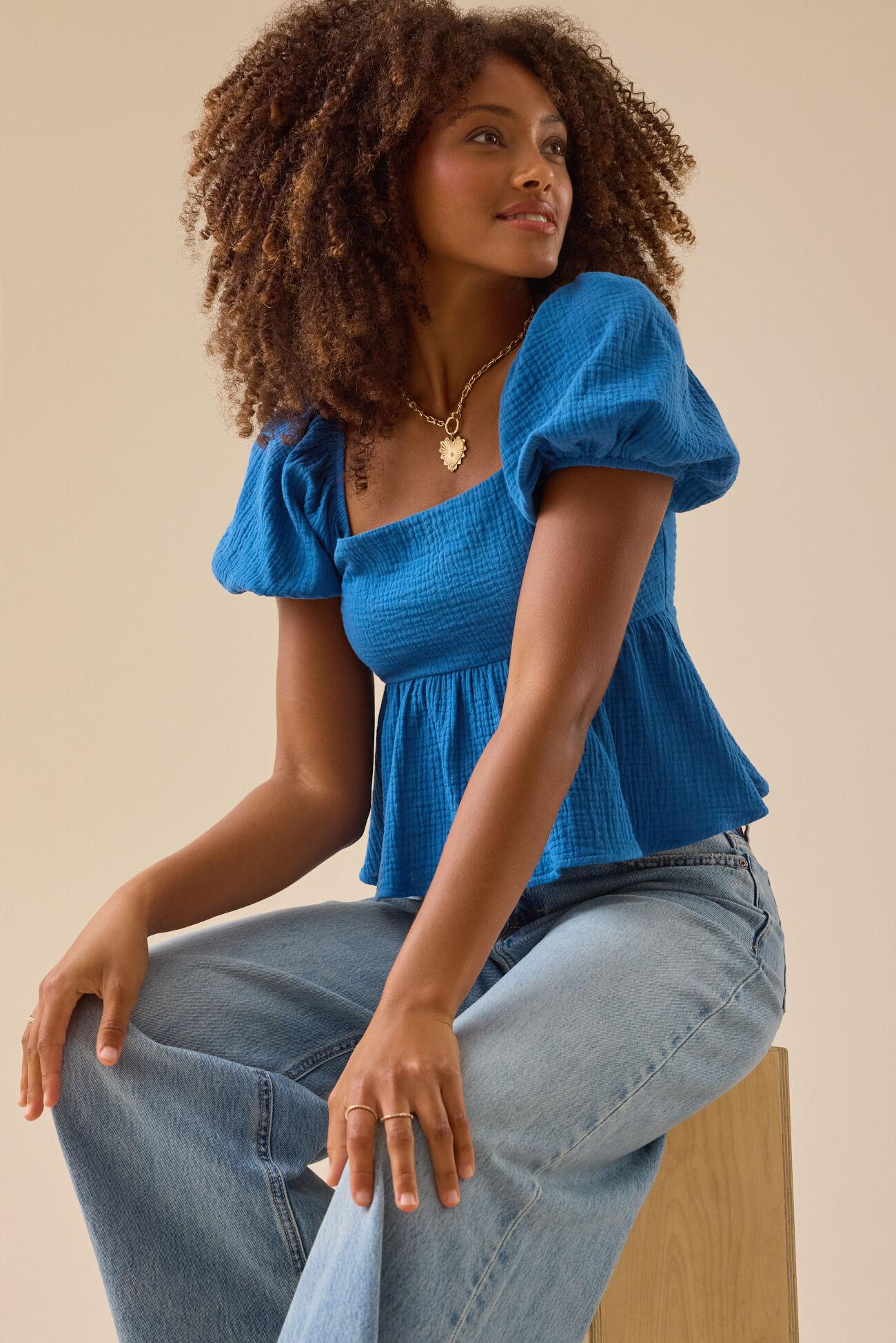 Nia Tie Back Babydoll Top Product Image