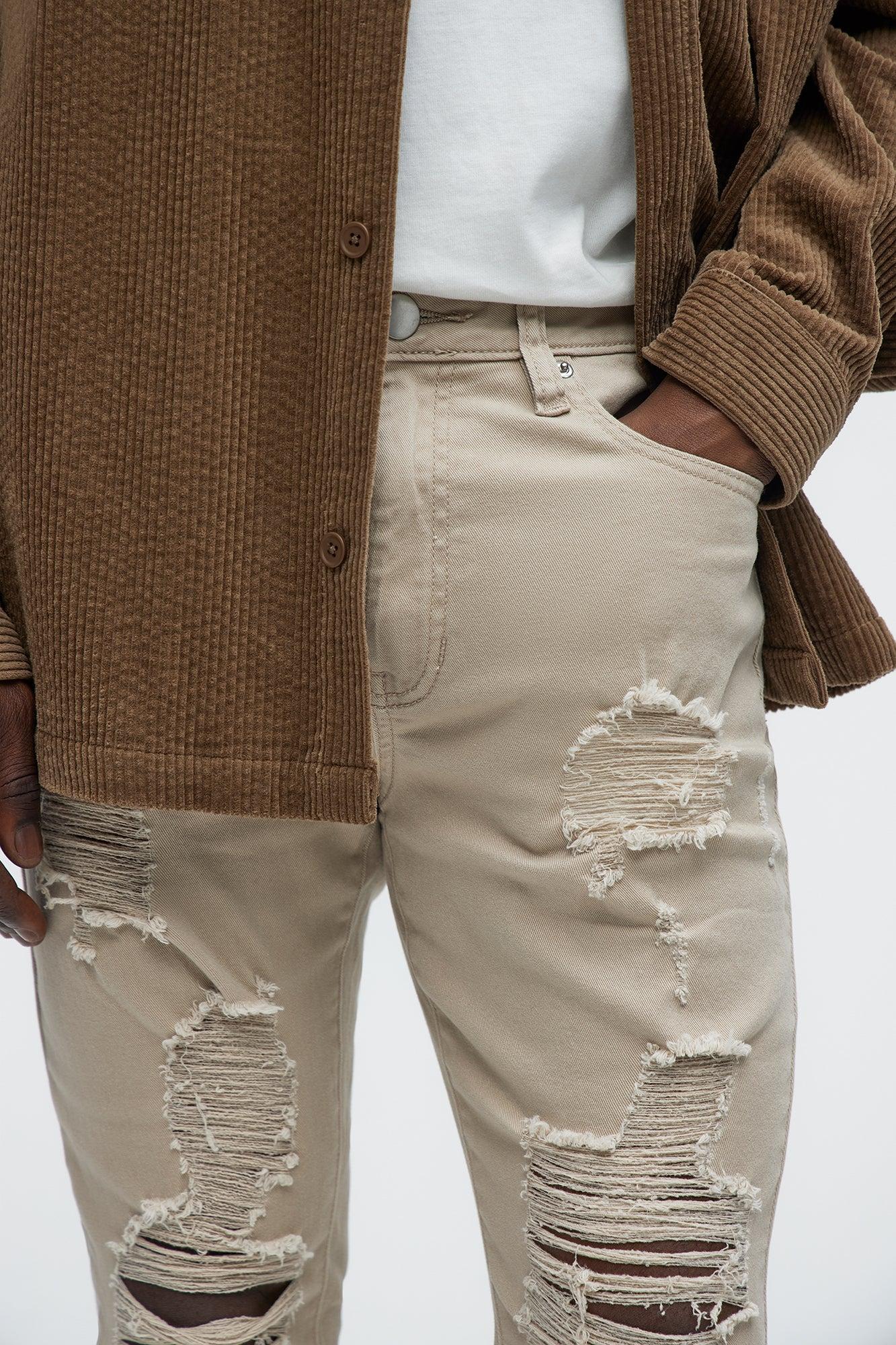 Coming Home Stacked Skinny Pants - Tan Product Image