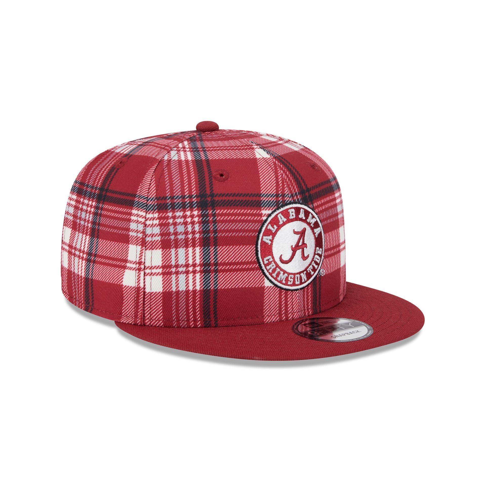 Alabama Crimson Tide Plaid 9FIFTY Snapback Hat Male Product Image