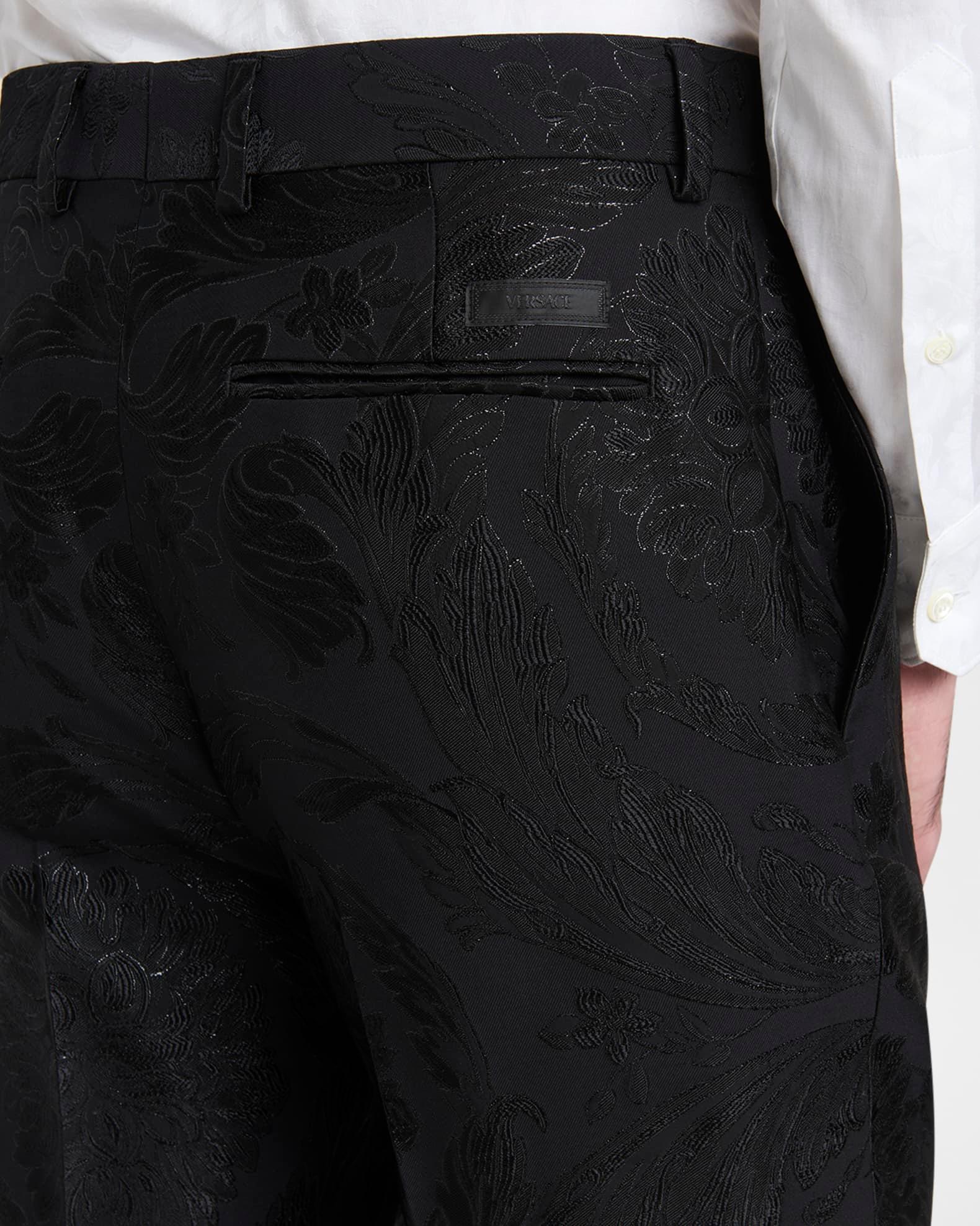 Men's Barocco Jacquard Formal Pants Product Image