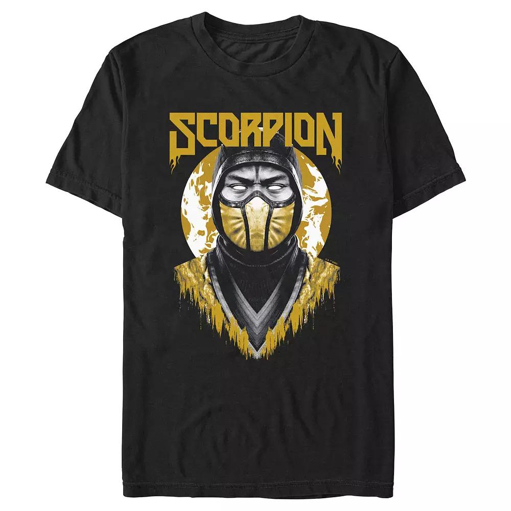 Men's Mortal Kombat Scorpion Bust Graphic Tee,  Product Image