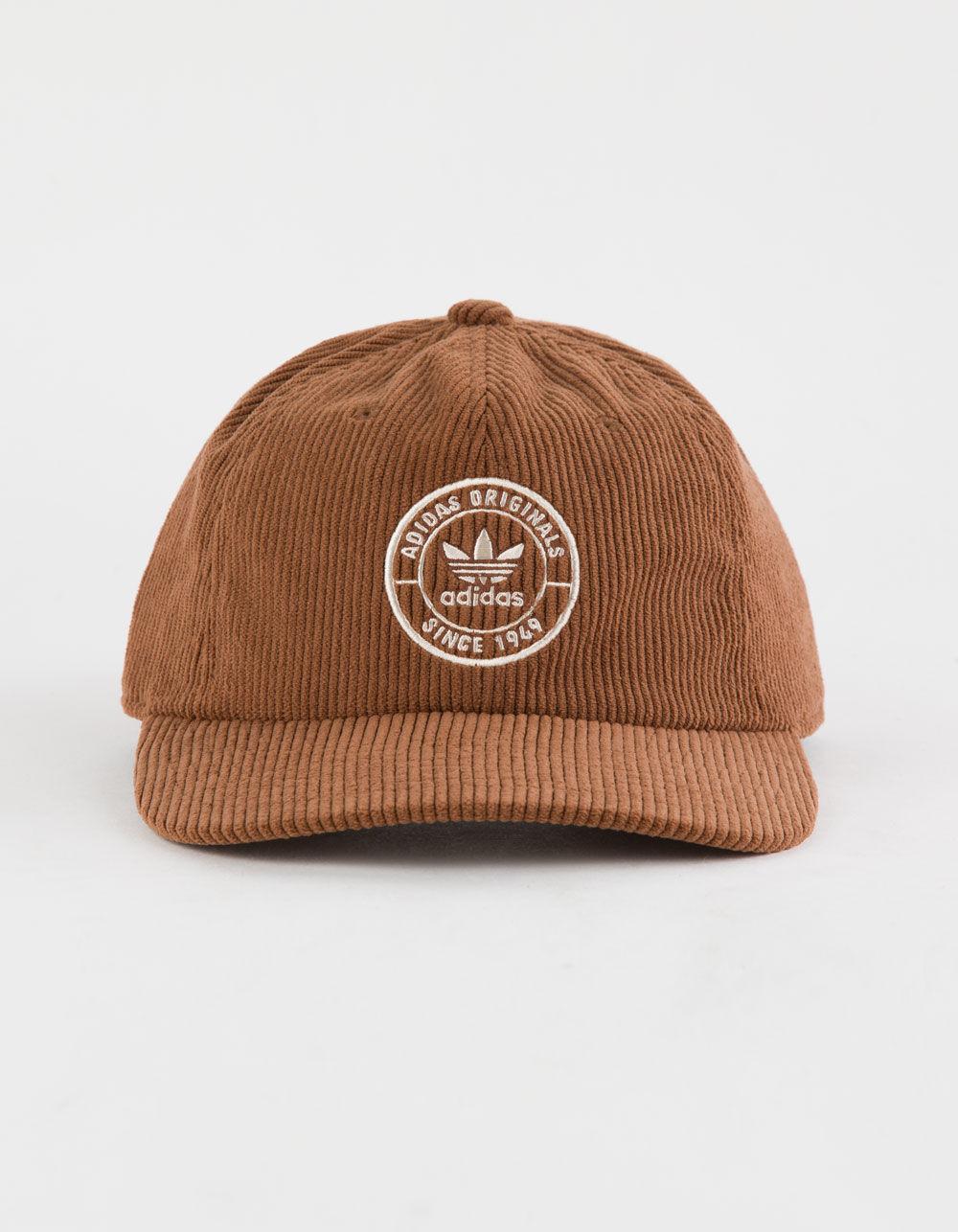ADIDAS Resort Cord Strapback Hat - BROWN Product Image