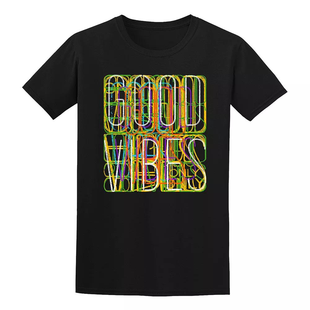 Men's COLAB89 by Threadless Bulo Neon Lights Tee, Size: Small, Black Product Image