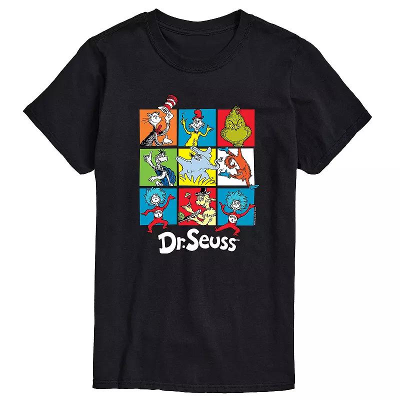Big & Tall Dr Seuss Grid Tee, Men's,  Product Image