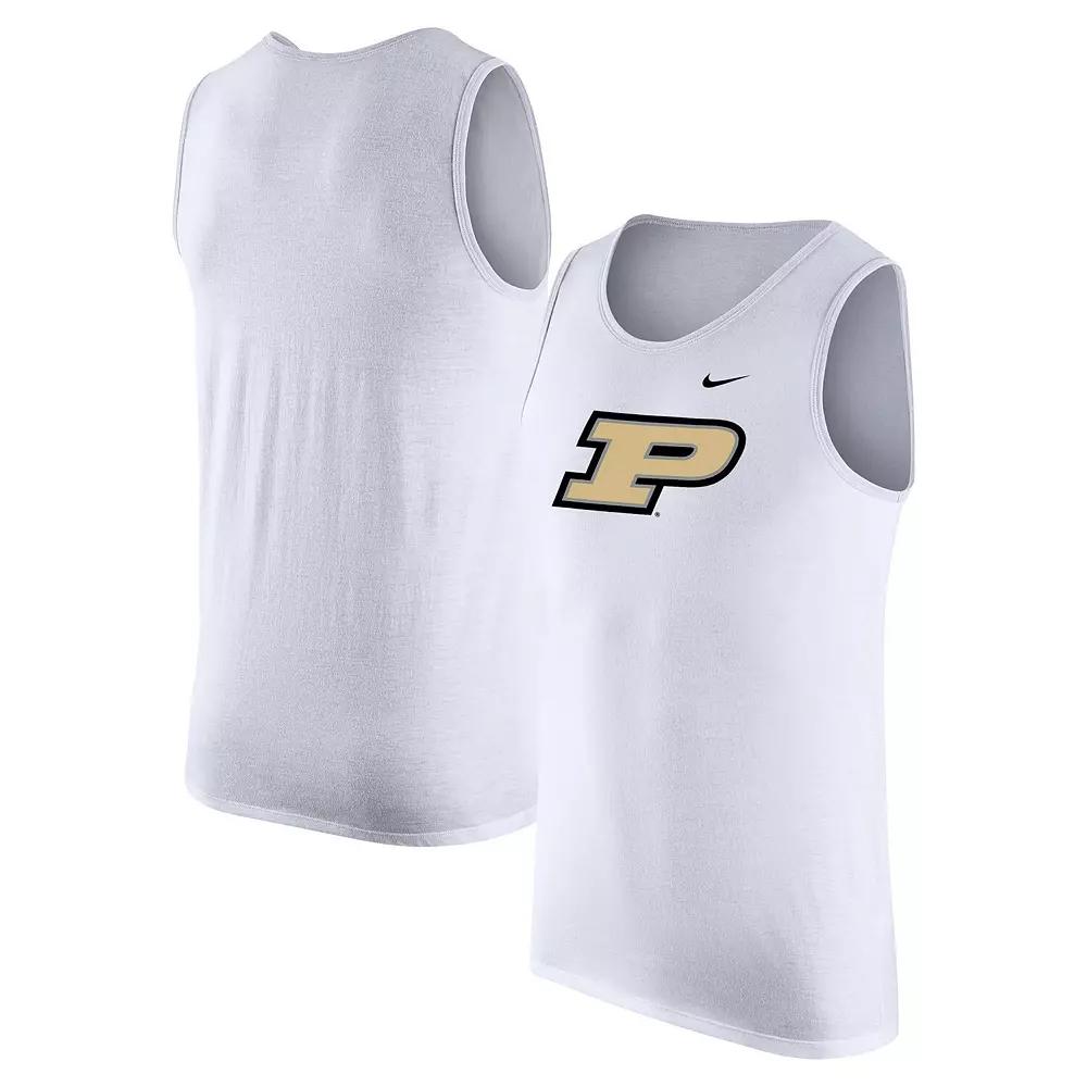 Men's Nike White Purdue Boilermakers Tank Top, Size: Medium Product Image