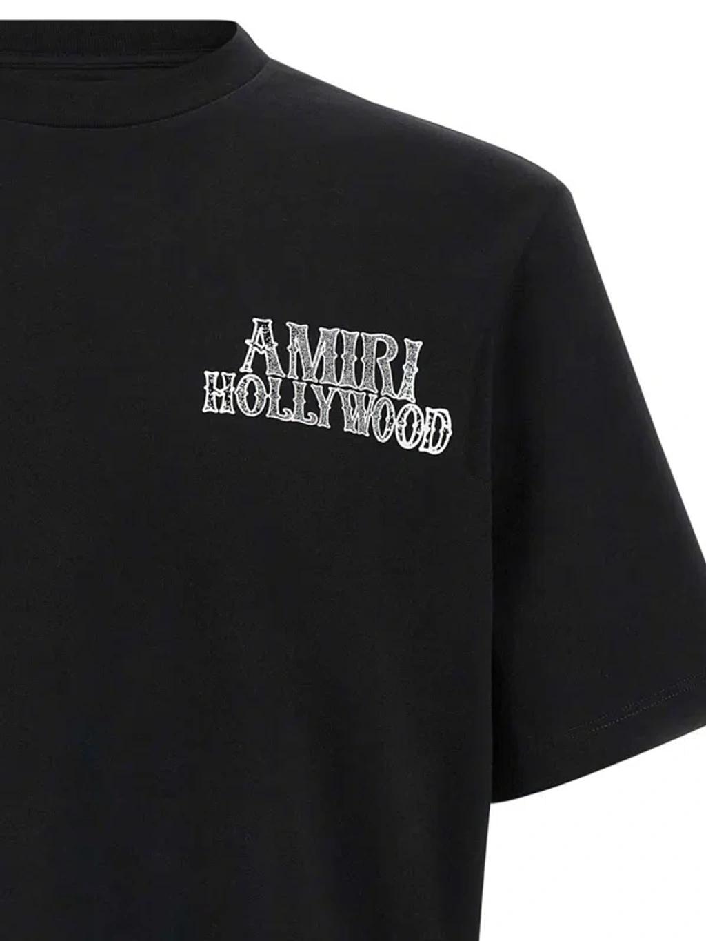 AMIRI Mens Black Hollywood City Relaxed-fit Cotton-jersey T-shirt Xl Product Image