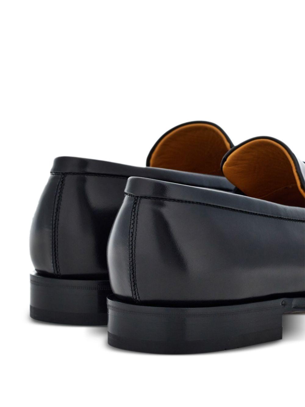 Gancini-details leather loafers Product Image