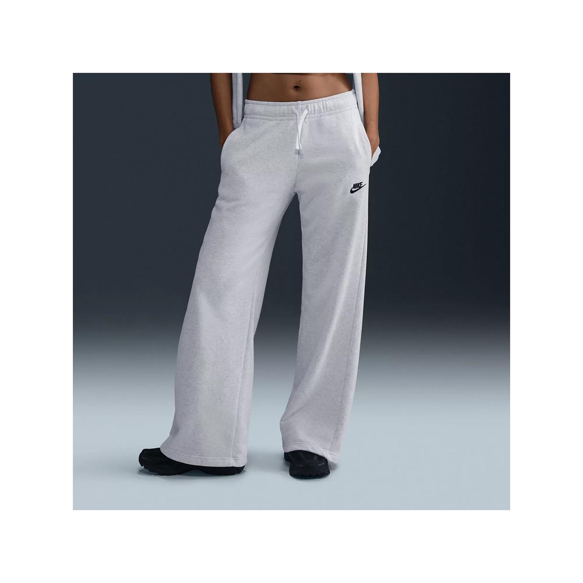 Womens Nike Sportswear Club Fleece Mid-Rise Wide-Leg Sweatpants | FB2727-051 Product Image